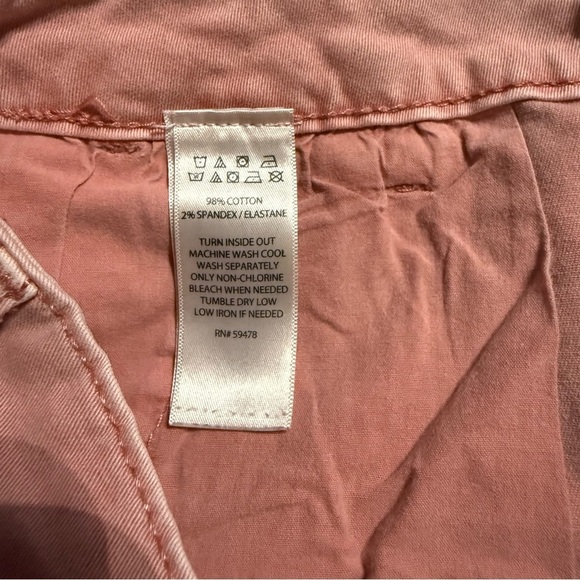 C&C California Pink Cotton Stretch Midi Shorts - Picture 4 of 4